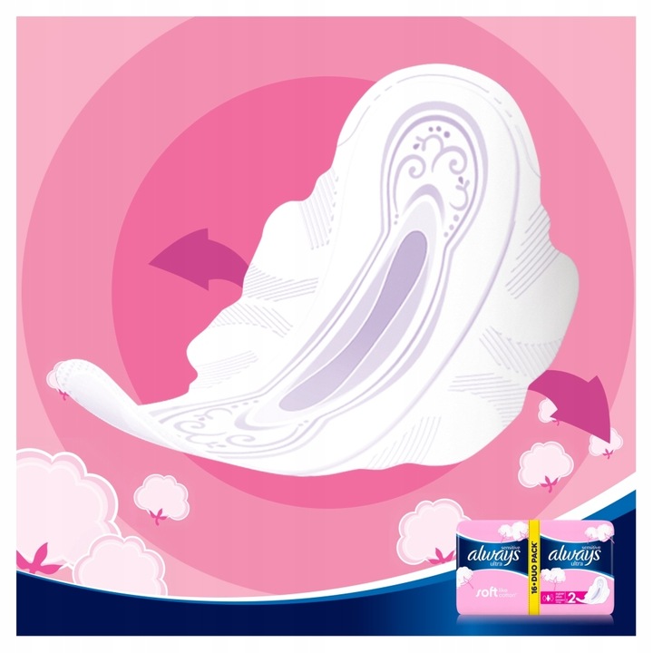 Always Ultra Sensitive Super podpaski ze skrzydełkami rozmiar 2, 16