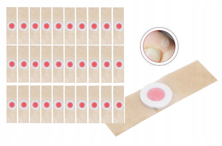 Plastry Usuwające Kurzajki na odciski 30szt