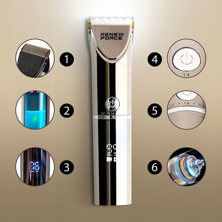 MOCNA Maszynka do strzyżenia PSÓW PSA zwierząt bezprzewodowa CICHA zestaw