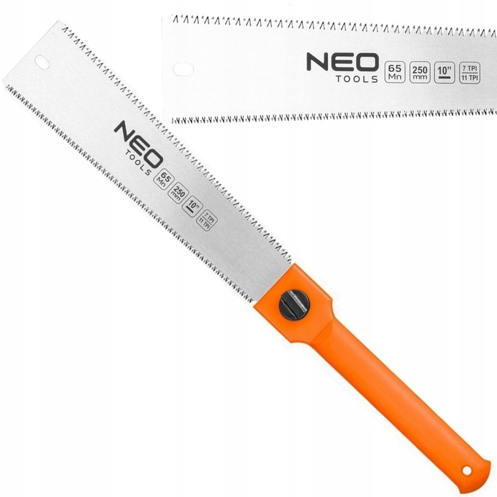 NEO OBUSTRONNA PIŁA JAPOŃSKA DOKŁADNA 7 i 11TPI DWUSTRONA STAL MANG 44-612