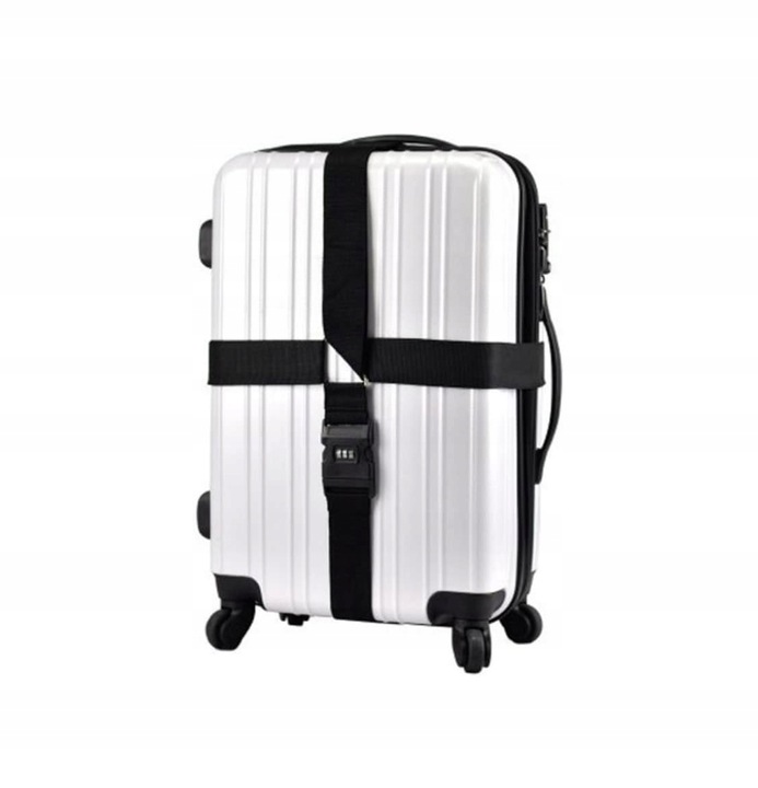 PAS BAGAŻOWY DO WALIZEK ZABEZPIECZAJĄCY Z KODEM KOD ETYKIETA