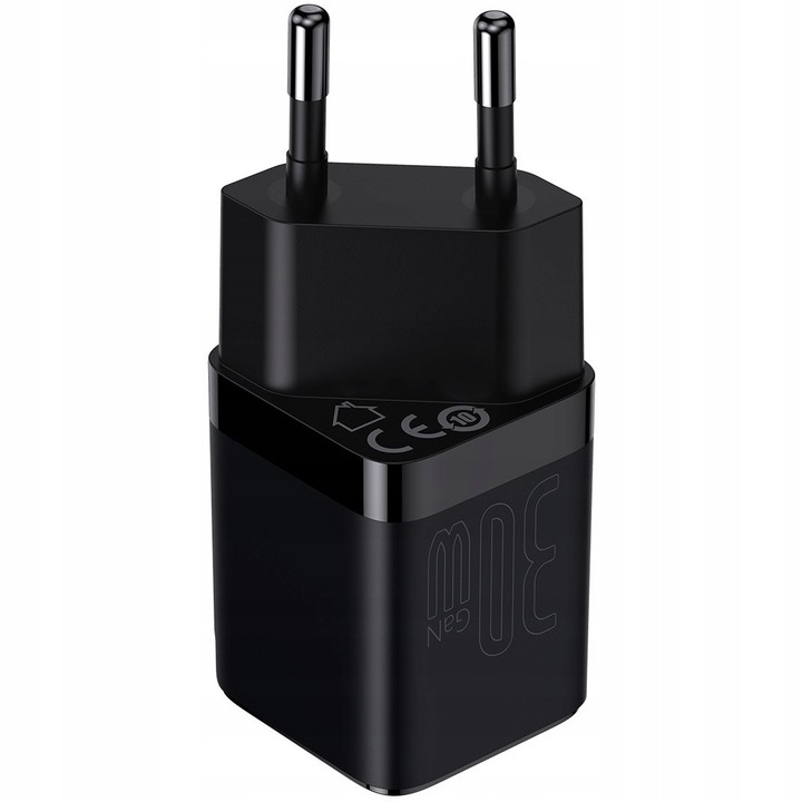 SZYBKA Ładowarka sieciowa zasilacz Baseus GaN3 USB-C typ-C PD 3A 30W