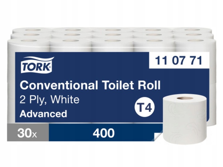 Papier toaletowy Tork 2w. biały, 48mb, T4, 30 rolek 110771
