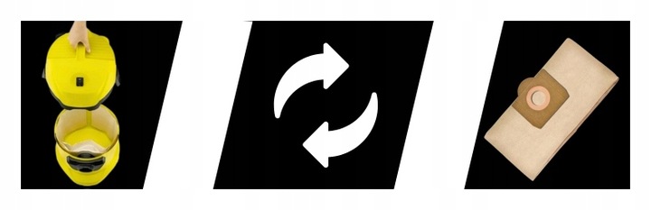 10x Worki do odkurzacza KARCHER WD3 KWD3 SE 4001 papierowe z filtrem