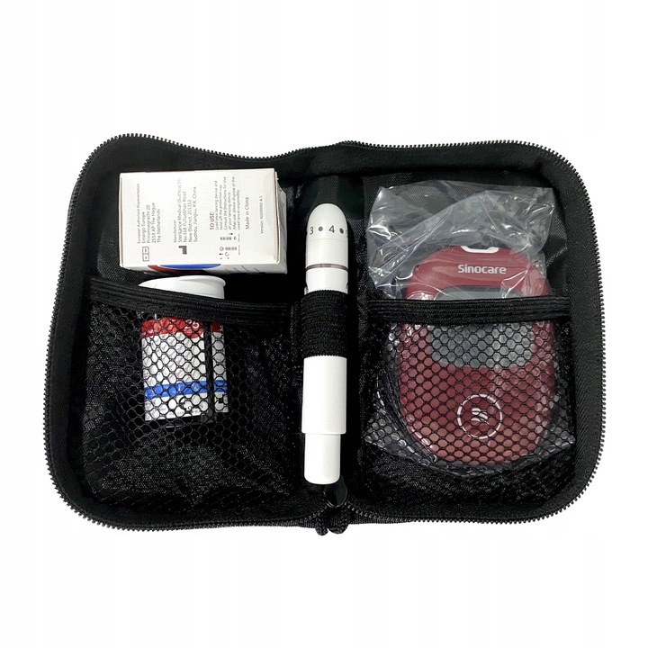 Glukometr Sinocare SAFE AQ SMART w mg/dl z 25 paskami i 25 lancetami