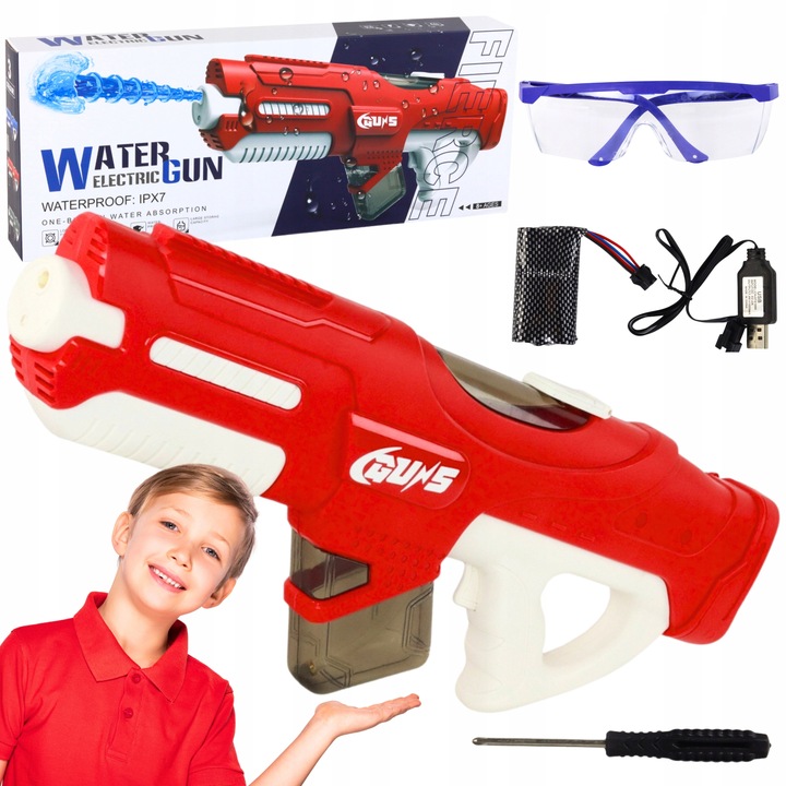 ELEKTRYCZNY DUŻY PISTOLET NA WODĘ MIOTACZ AUTOMATYCZNY WYRZUTNIA WODNA