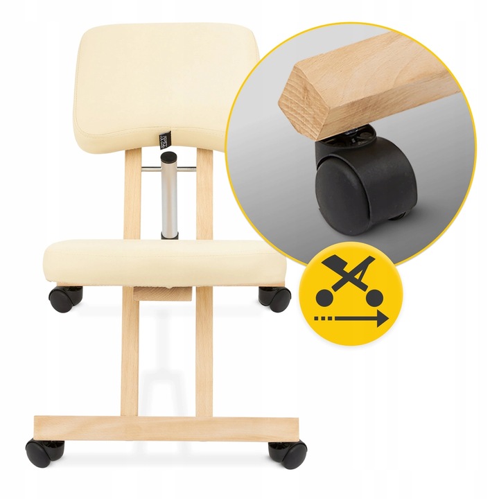 KLĘKOSIAD KLĘCZNIK KRZESŁO ERGONOMICZNE REGULOWANA WYSOKOŚĆ DO PRACY