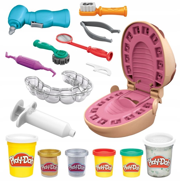 Play-Doh Ciastolina Dentysta 454 g + 6 TUB