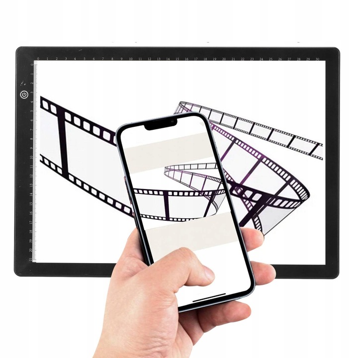 SKANER SLAJDÓW NEGATYWÓW KLISZ ZDJĘĆ APLIKACJA DO EDYCJI LED A4