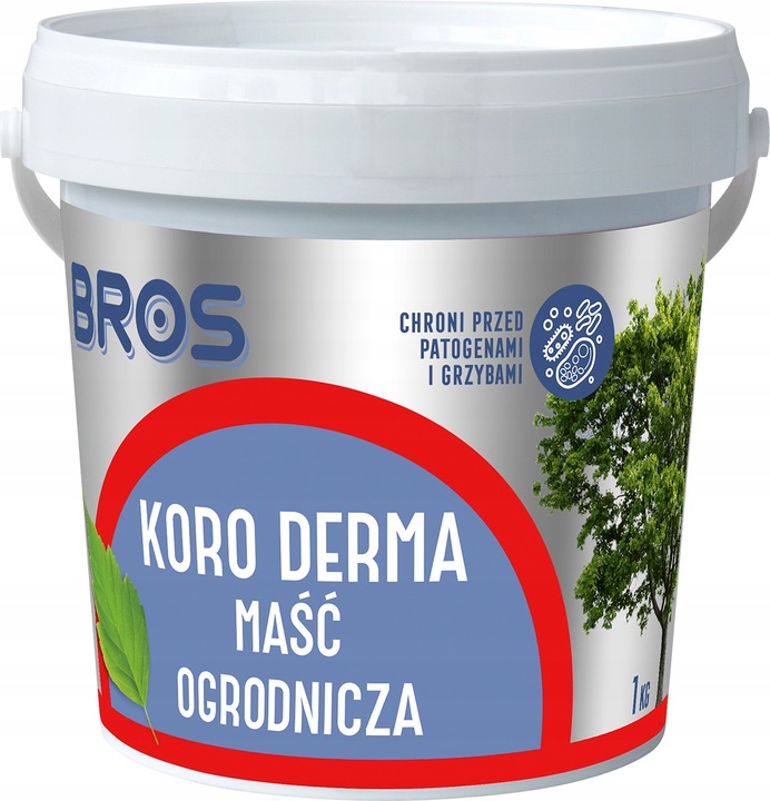 Maść Ogrodnicza Bros Koro Derma 1 Kg Do Leczenia Ran Drzew i Krzewów