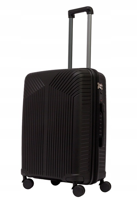 Wytrzymała Walizka Rozmiar Średni 65L Polipropylen 4 Koła Bagaż