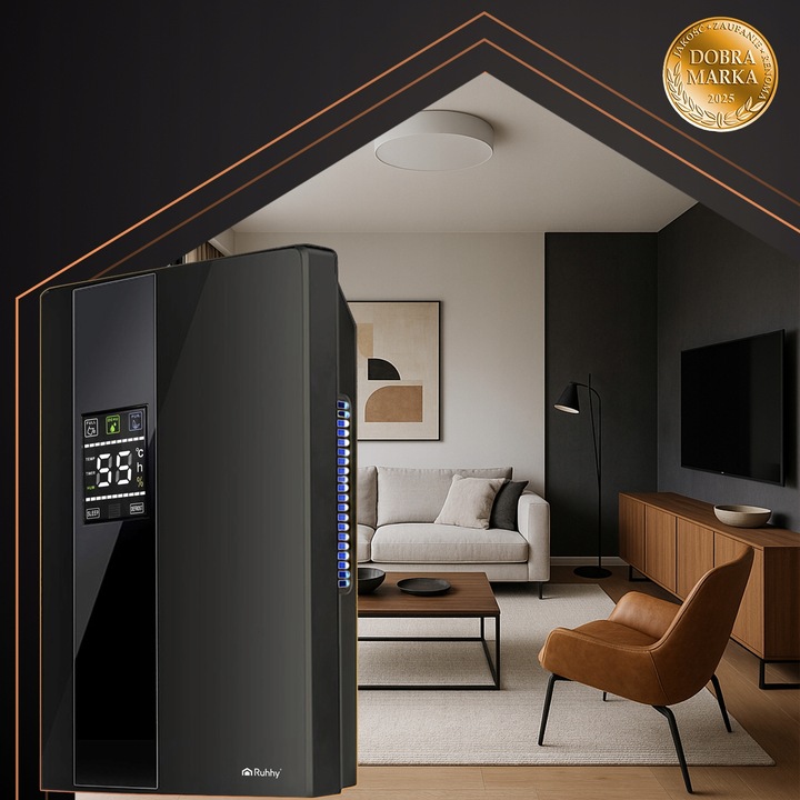 Osuszacz Powietrza Pochłaniacz Wilgoci 24h Mocny Oczyszczacz UV TiO2