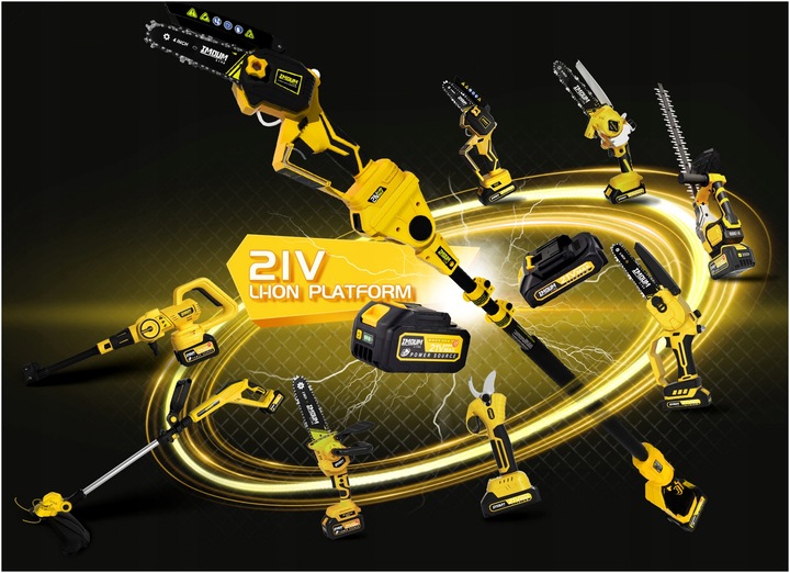 MINI PIŁA ŁAŃCUCHOWA AKUMULATOROWA PILARKA 8" DWA AKUMULATORY ZESTAW