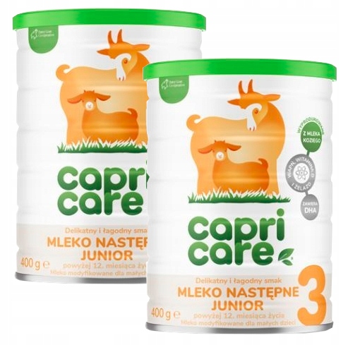 Capricare 3 Mleko Następne Junior Oparte na Mleku Kozim, 400 g