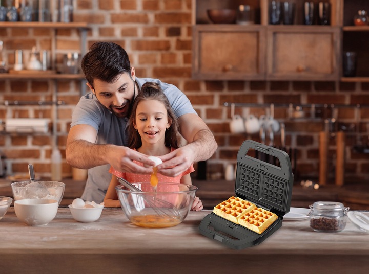 OPIEKACZ UNIWERSALNY 4w1 ORZESZKI TOSTY SANDWICH GOFRY GRILL MOCNY