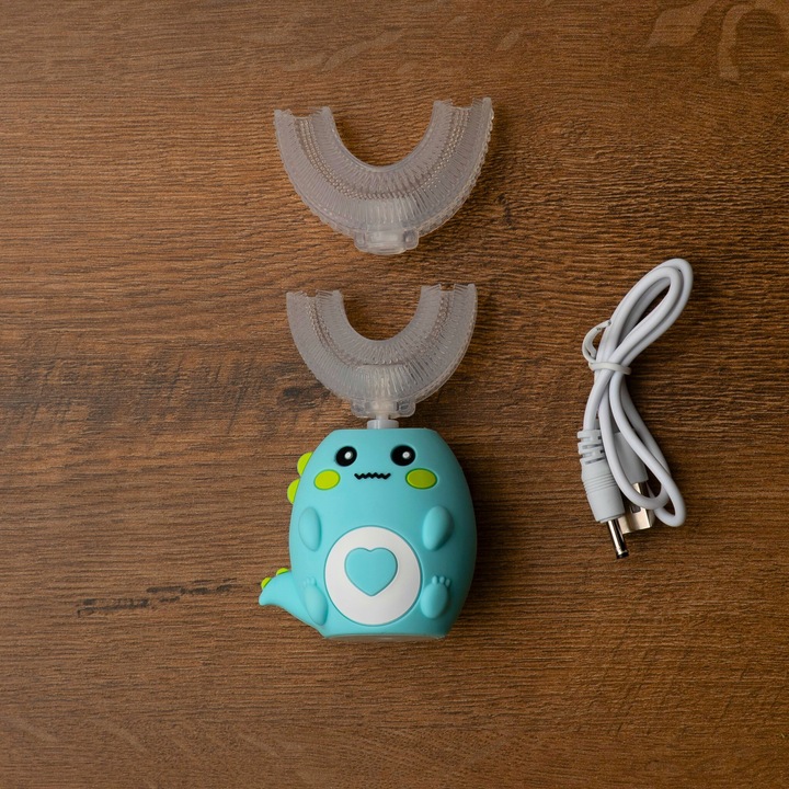 SZCZOTECZKA SONICZNA DO ZĘBÓW ELEKTRYCZNA AKUMULATOROWA DLA DZIECI 2-12 LAT