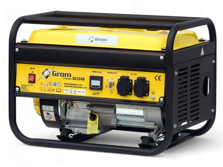 AGREGAT PRĄDOTWÓRCZY 5200W generator prądu GROM POLSKA MARKA +olej,