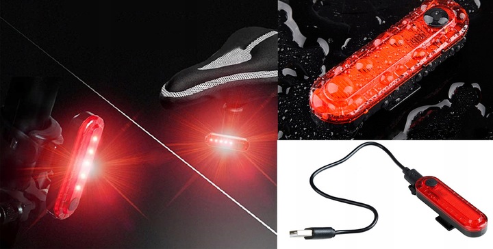 Mocna Lampka ROWEROWA Światło LED przód + tył 1000lm latarka 4800mAh ROWER