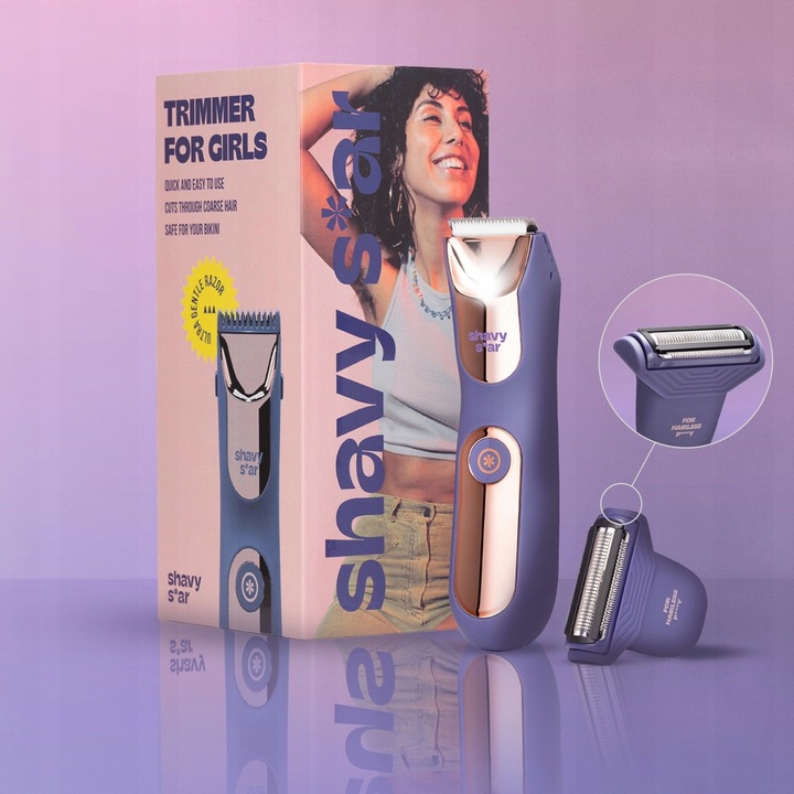 Golarka Damska Shavy Star MASZYNKA depilator trymer do ciała pach