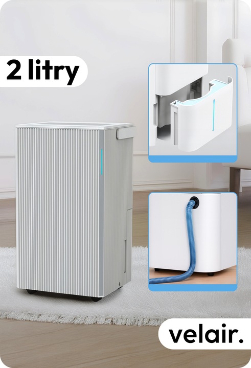 Osuszacz powietrza VELAIR LUMEA 12l/24h WiFi + TIMER pochłaniacz