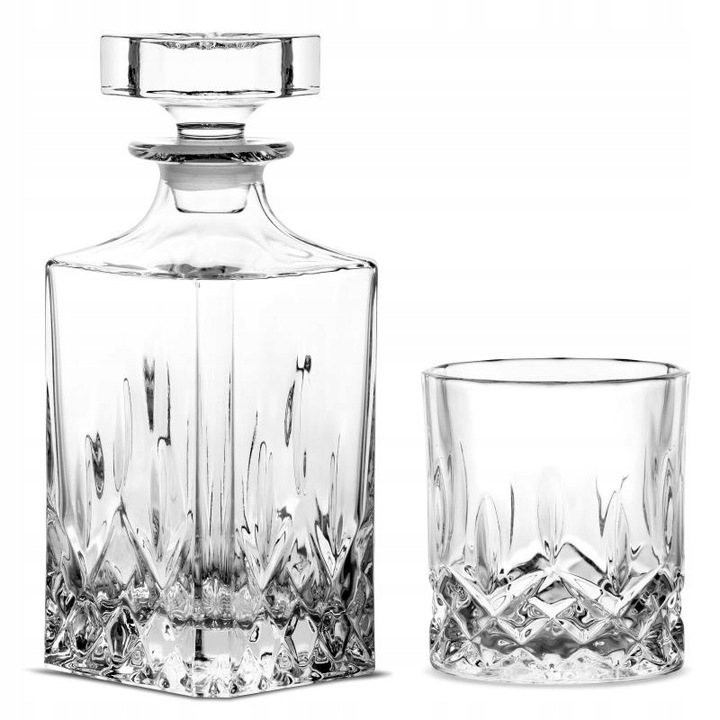 ZESTAW WHISKY KARAFKA SZKLANK BOHEMIA CLASSICO 1+6