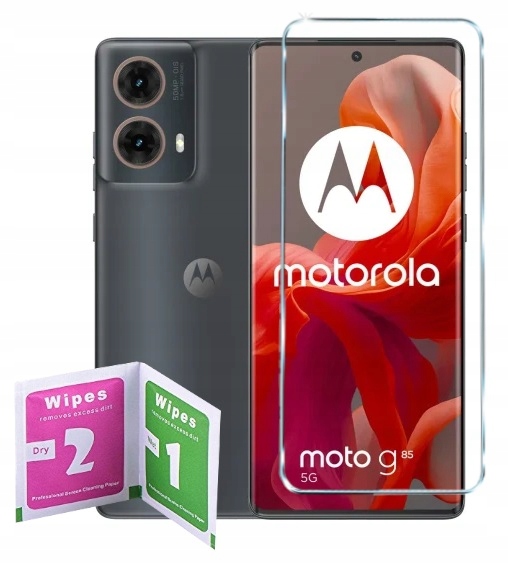 ETUI GLAMOUR GOLD CASE PLATING do MOTOROLA MOTO G85 5G +SZKŁO HARTOWANE
