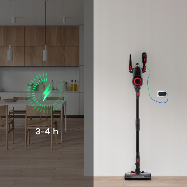 Bezprzewodowy Odkurzacz Pionowy VOKSAR A11s FLEX TUBE LED 5w1 HEPA