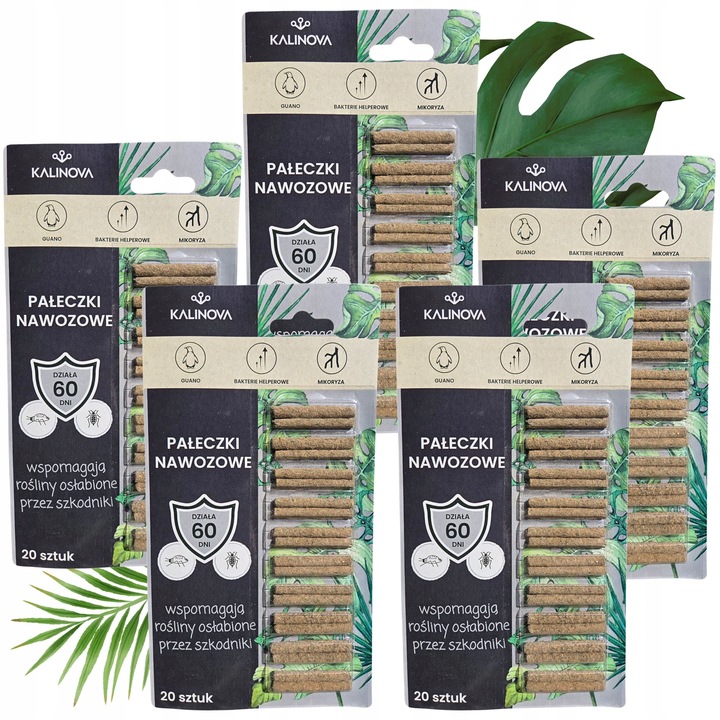 Pałeczki Nawozowe na Szkodniki Ziemiórki Przędziorki Tarczniki 100