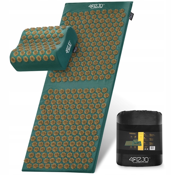 MATA DO AKUPRESURY Z KOLCAMI DO MASAŻU POBUDZAJĄCA KRĄŻENIE Z PODUSZKĄ XL