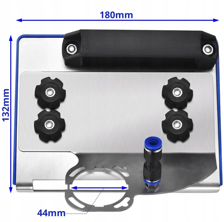 PRZYSTAWKA DO SZLIFIERKI KĄTOWEJ DO FAZOWANIA GRESU PŁYTEK pod KĄTEM
