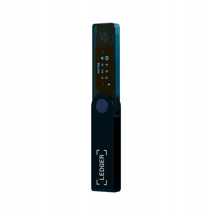 Ledger NanoX bezpieczny portfel kryptowalut BTC ETH Sapphire Blue Bluetooth