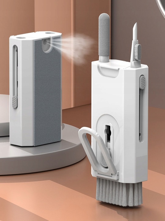 CZYŚCIK ZESTAW DO CZYSZCZENIA SŁUCHAWEK KLAWIATURY EKRANÓW RTV 8w1