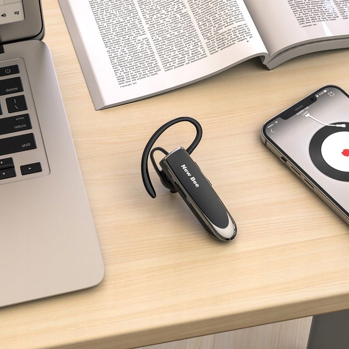 SŁUCHAWKA DO UCHA BLUETOOTH DLA KIEROWCY TIRA AUTA KURIERA DOSTAWCY LEKKA