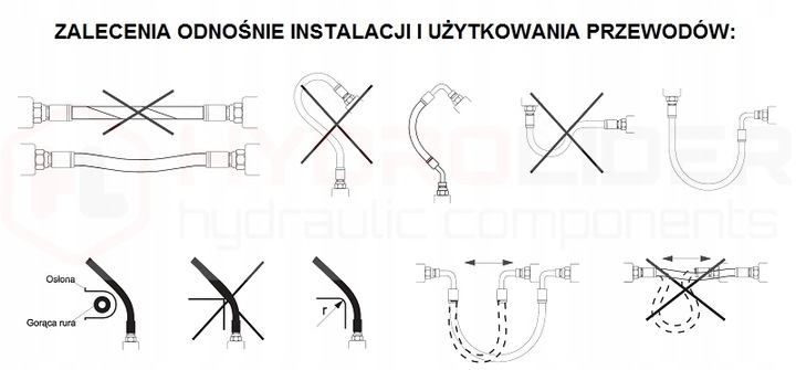 PRZEWÓD WĄŻ HYDRAULICZNY DN10 2SN M18x1.5 AK 100cm