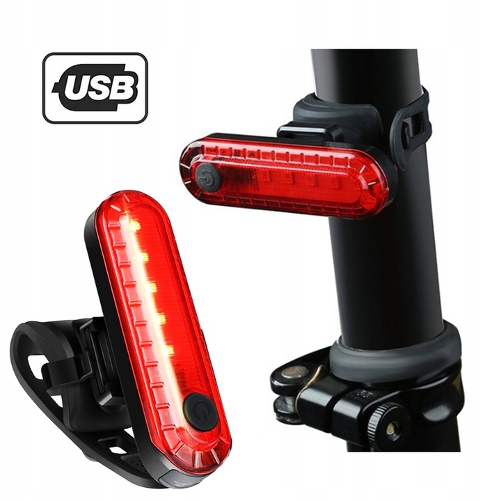 Mocna Lampka ROWEROWA Światło LED przód + tył 1000lm latarka 4800mAh ROWER