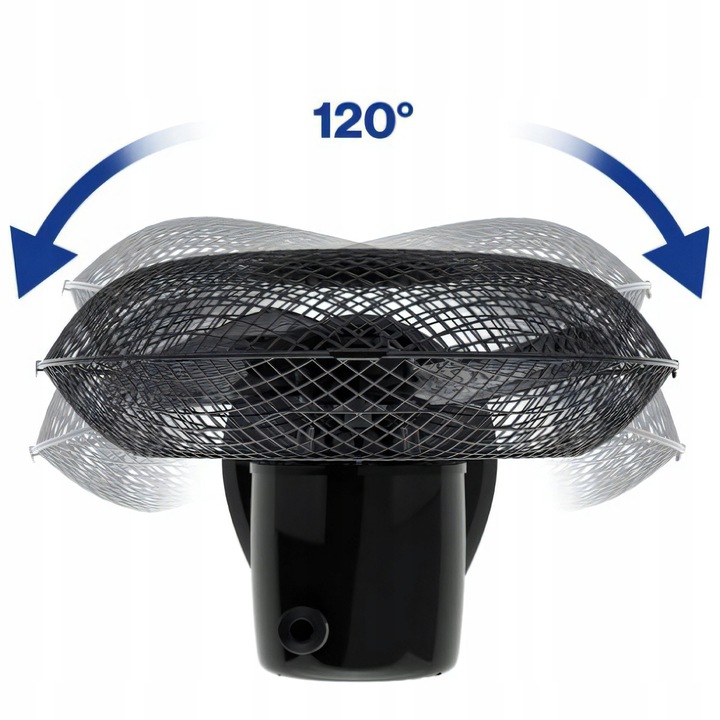 WENTYLATOR WIATRAK STOŁOWY STOJĄCY BIURKOWY OSCYLACJA CICHY MOCNY SKUTECZNY