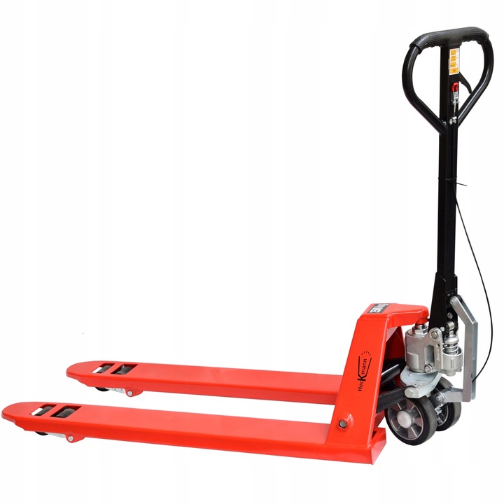 POLSKI PALECIAK ZE WSPOMAGANIEM I HAMULCEM 120x55cm 2.5t WÓZEK PALETOWY