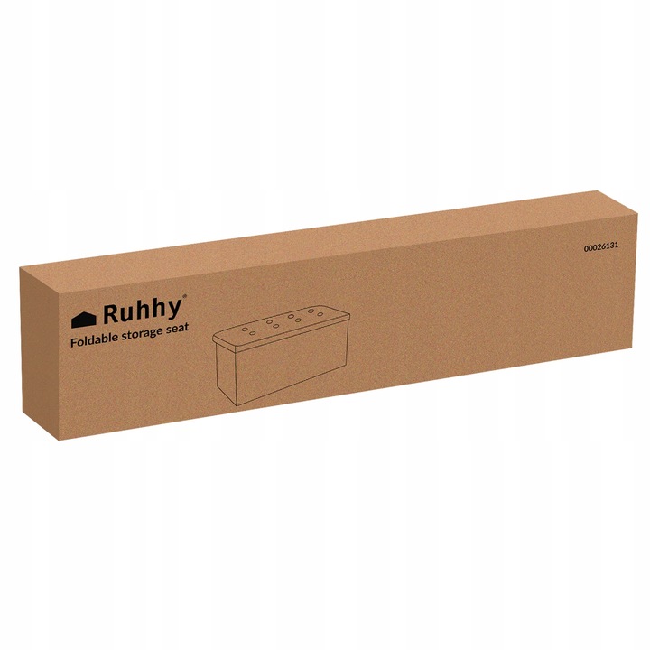 Pufa ze Schowkiem Składana Siedzisko Puf do Siedzenia Skrzynia