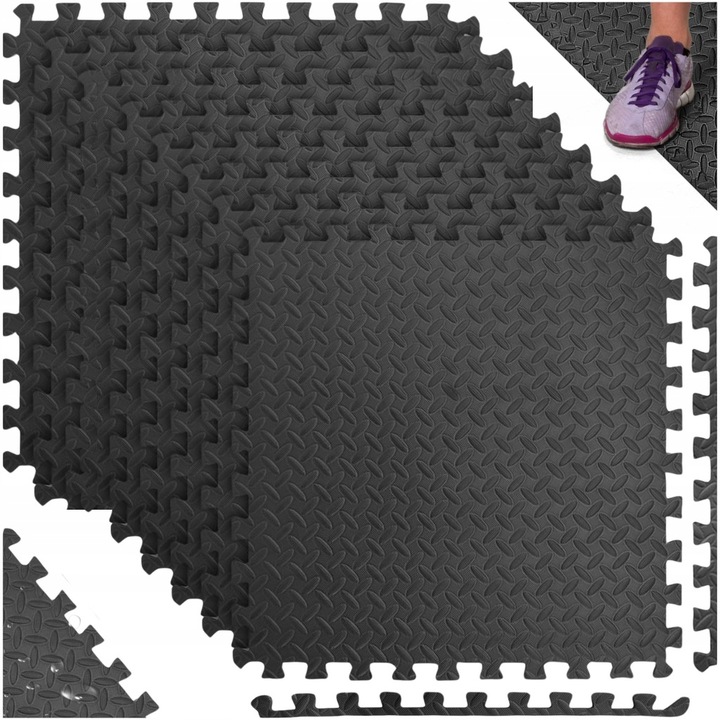 8x MATA POD SIŁOWNIĘ BASEN PUZZLE POD SPRZĘT DO ĆWICZEŃ PIANKA 60x60
