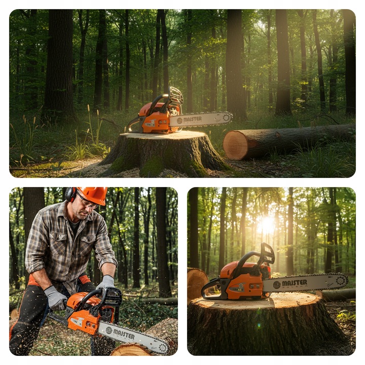 PIŁA spalinowa ALU karter pilarka Łańcuchowa 5,7km 58cm3 2x