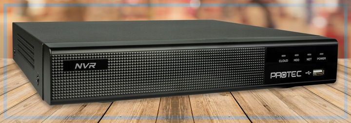 Monitoring cyfrowy IP 8 kamer 4Mpx PoE wbudowany mikrofon podgląd online