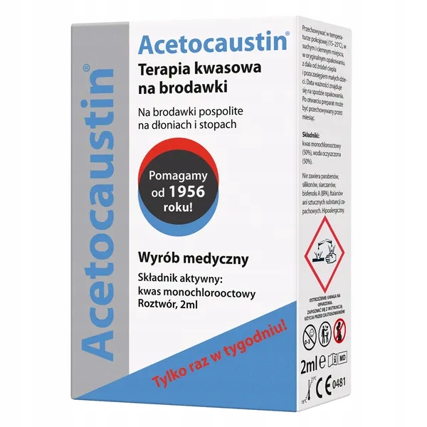 Acetocaustin Terapia kwasowa na brodawki płyn 2 ml