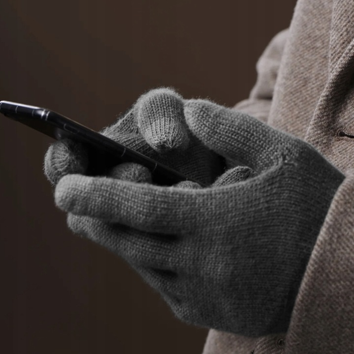 MĘSKI KOMPLET CZAPKA + KOMIN + RĘKAWICZKI DOTYKOWE