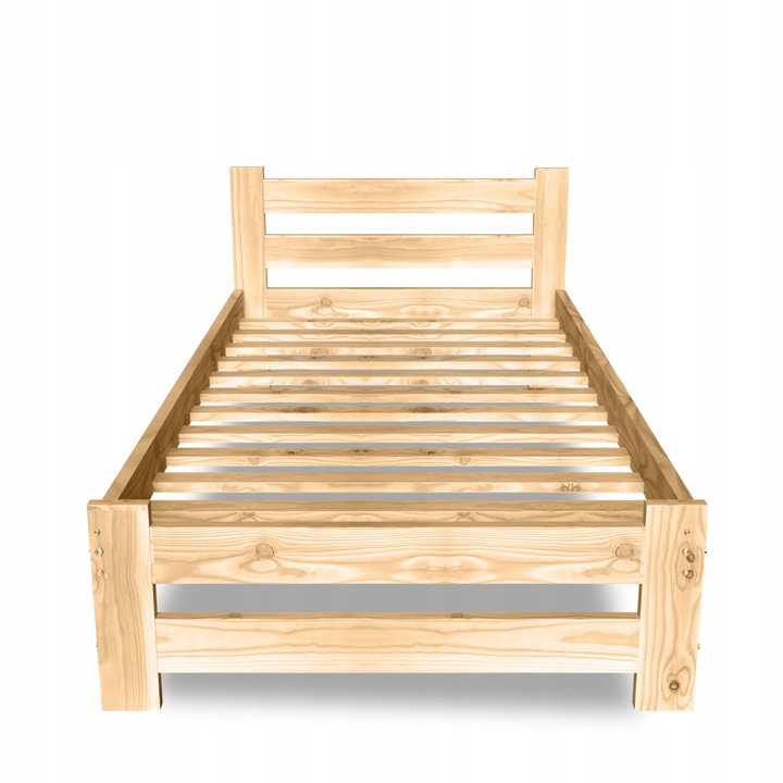 ŁÓŻKO DREWNIANE 100x200 B sosnowe WYSOKI ZAGŁÓWEK Producent