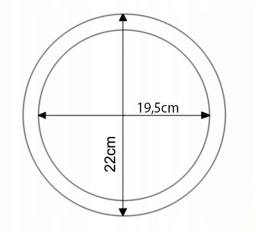Podstawki pod miski chryzantemowe 22cm 100szt