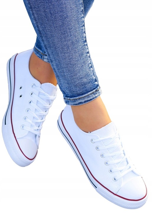 Białe Trampki Tenisówki All White 39