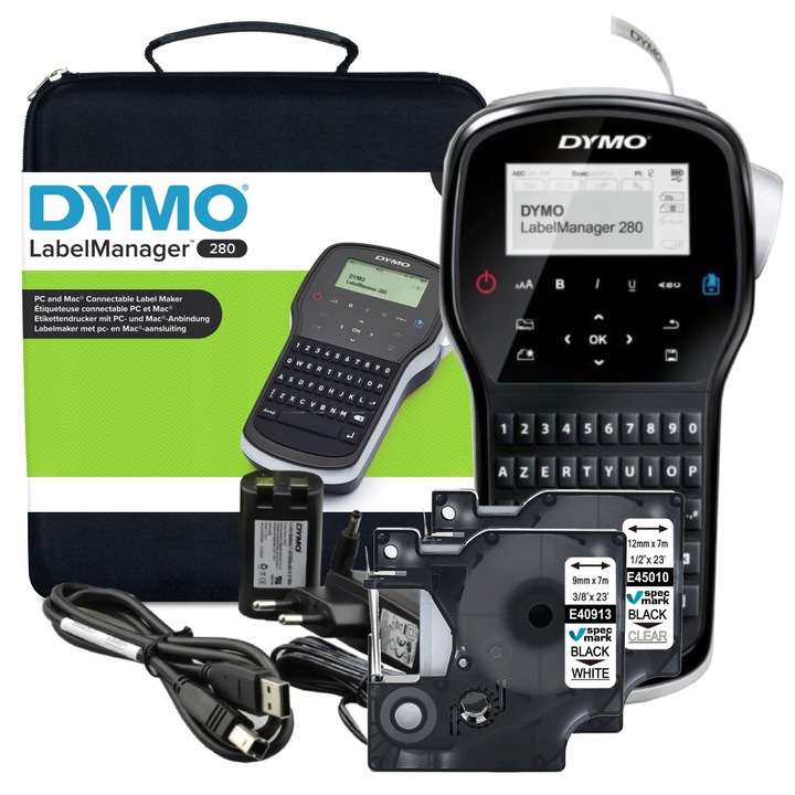 Drukarka etykiet DYMO LabelManager LM280 zestaw walizkowy + 2 taśmy