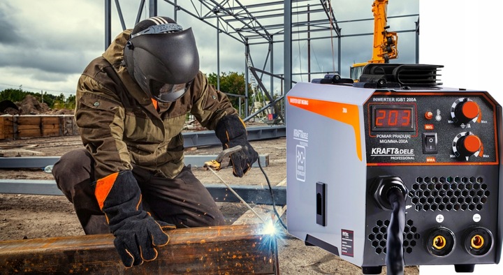 SPAWARKA INWERTEROWA INWERTOROWA MIG MMA TIG 200A FLUX IGBT BEZGAZ