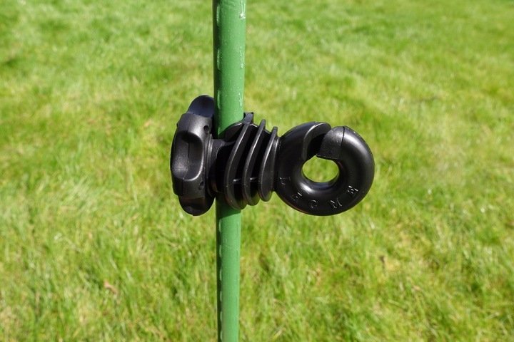 25x Izolator Okrągły Z Nakrętką Do Drutu Linki Na Słupki Izolatory Pastuch