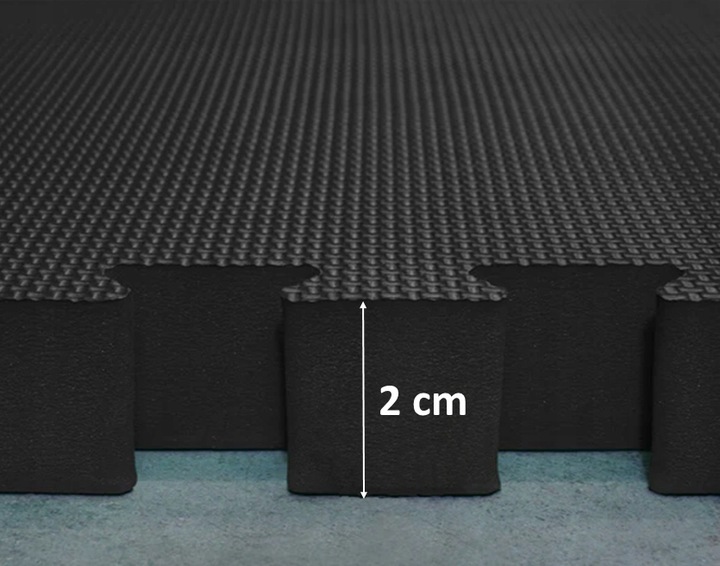 OCHRONNA MATA PODŁOGOWA PUZZLE SIŁOWNIA FITNESS POD SPRZĘT 120x180x2cm